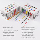 5 Rolls 22awg Flexible Silicone Wire Stranded Tinned Copper 5 Colors - New