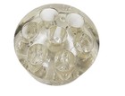Vtg 7 Hole Small Flower Frog Round Clear Glass Floral Arrangement 2 25   8