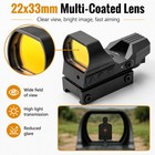 Rechargeable Shake Awake Reflex Sight Red Green Dot 4 Reticle For 20mm Picatinny