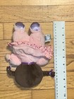 Garanimals My First Doll Plush Rattle Brown Hair 8  Lovey Baby Doll Pink Euc