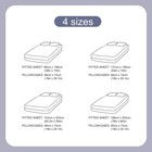 3 Pcs set Bed Sheet  pillowcase Set Hotel Soft Deep Pocket Sheets Set White