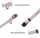 4 Pack Cotton Breakaway Cat Collar With Bell safety Adjustable Cat Collars Set i