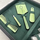 Gorgegous Vintage Traveling Grooming Kit - Green Accessories - Art Deco Vanity