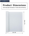 Tyanzzao 130g Heavy Crepe Paper  17in X 8ft  White for Giant 17  98in  White