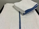 60 Pieces New Blue Striped Bar Mops Resturant Cleaning Towels
