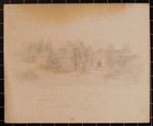 Willi Schmid Temple Palazzo View Munich Secession Monogram Drawing