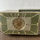Capehart Deluxe 6 Tube Radio Clock Model Tc-62 Am Vintage Mcm Green Works