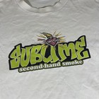 Htf Vtg Sublime Limited Edition  second Hand Smoke  Shirt Xl White Original D1