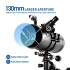 Professional 130eq Reflector Telescope For Adults W  Pl Eyepieces 2x Barlow Lens