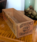 Vintage Breakstones Cream Cheese Wooden Box Dairy Advertising Farmhouse Antique
