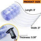 Plastic Vinyl Replacement Strip 8  X 8  Door Curtain  Clear Pvc Freezer Door Cur