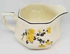 Homer Laughlin Golden Rose Yellow Floral Creamer Yellowstone 1930s D30n6 Vintage