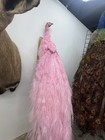 Beautiful Pink Peacock Taxidermy Stuffed Wall Mount Oddities Dyed