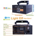 Ios Android App 3w Rgb Laser Projector Lights Beam Disco Dmx Show Stage Lighting