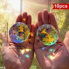 K9 Feng Shui Hanging Crystal Ball Clear Faceted Sphere Sun Catcher Rainbow Prism