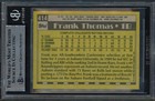 Sale  Frank Thomas Auto Signed 1990 Topps Rc 414 Chicago White Sox Beckett
