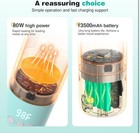 Portable Travel Bottle Warmer  13500mah Battery  80w Fast Heating Of Breast M   