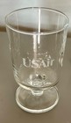 7 Usair Luminarc 4 Oz Pedestal Wine Glasses -airline Collectible - Ex 