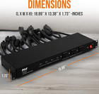 19 Outlet 1u 19  Rackmount Pdu Power Distribution Supply Center Conditioner Stri