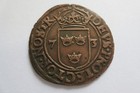 Sweden Medieval  Silver Coin  Johann Iii 2   re Zr 1573  Stockholm