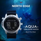 North Edge Digital Diving   Out Door Wrist Watch Computer Scuba   Free Diving