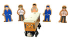 Lot Of 5 Imaginarium Wooden Train Figures Brio And Thomas Compatible