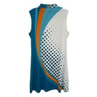 Acegolfs Womens Upf Blue Orange Polka Dot Sleeveless Golf Dress Size Large Nwt