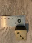 Brass Dice 2 Lot Vintage Gambling Solid  Cube Squared  Paperweight Desk