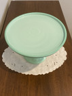 Vintage Mosser Glass Cake Plate Stand Jadeite Green