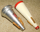 2 Vintage Harmon Trumpet Mutes Original Aluminum