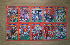 1989 Pro Set Uncut 10-card Sheet W  Barry Sanders Atwater Derrick Thomas Rc   