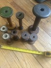 8 Antique Wooden Spools