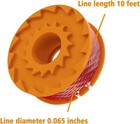 For Worx Wa0010 Replacement Spool Line For Grass Trimmer edger  10ft  12pcs