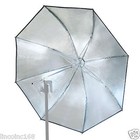    us Seller   80cm 32inch Studio Photography Flash Silver black Reflective Umbrella