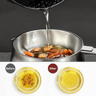 50oz 304 Stainless Steel Deep Fryer Pot With Basket   Strainer  Large Capacity B