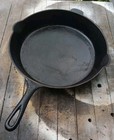 Vintage Number 12 Raised Heat Ring Single Notch Cast Iron Skillet