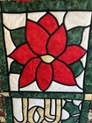 Vtg Handmade Quilted Christmas Joy Patchwork Wall Hanging 25    X 17-1 2   holiday