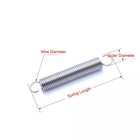Hook Extension Tension Spring Wire Dia 0 3mm To 0 5mm Springs Steel Small Spring