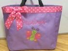 Cute Butterfly Personalized Baby Diaper Bag Tote Monogrammed Boy Girl