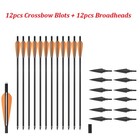 Archery 20 Inch Hunting Crossbow Bolts Carbon Arrows   or Broadheads Arrowheads