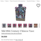 Mid 19th Century Porcelain Hand Painted Chinese Vase