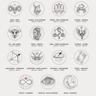 Zodiac Pendant Astrology Choker Horoscope Sign Necklace Constellation Charm Link