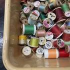 Vintage Sewing Thread Lot - Wooden Spools   Others 