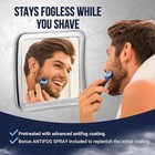 Fogless Shower Mirror Shaving Suction Cup Shatterproof Travel Gift Idea New