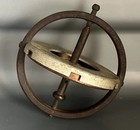 Vintage 50s Mcm Gyroscope Metal Spinning Top Classic Toy  10