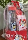 Bluey Gift Set- Water Bottle  Vinyl Decal Stickers pencil Pouch  Notebook-easter