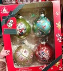 Disney Parks Mickey   Minnie Mouse Holiday Cheer Christmas Bauble Ornament Set