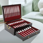 Wooden Silverware Chest - Durable  Vintage Design  Space-saving Storage For Home