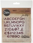 Sizzix Thinlits Cutting Die Stencil Emboss Alphanumeric  Thin 121pk 662226 New 