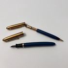 Vintage Wearever Blue Fountain Pen And Pencil Set Rare